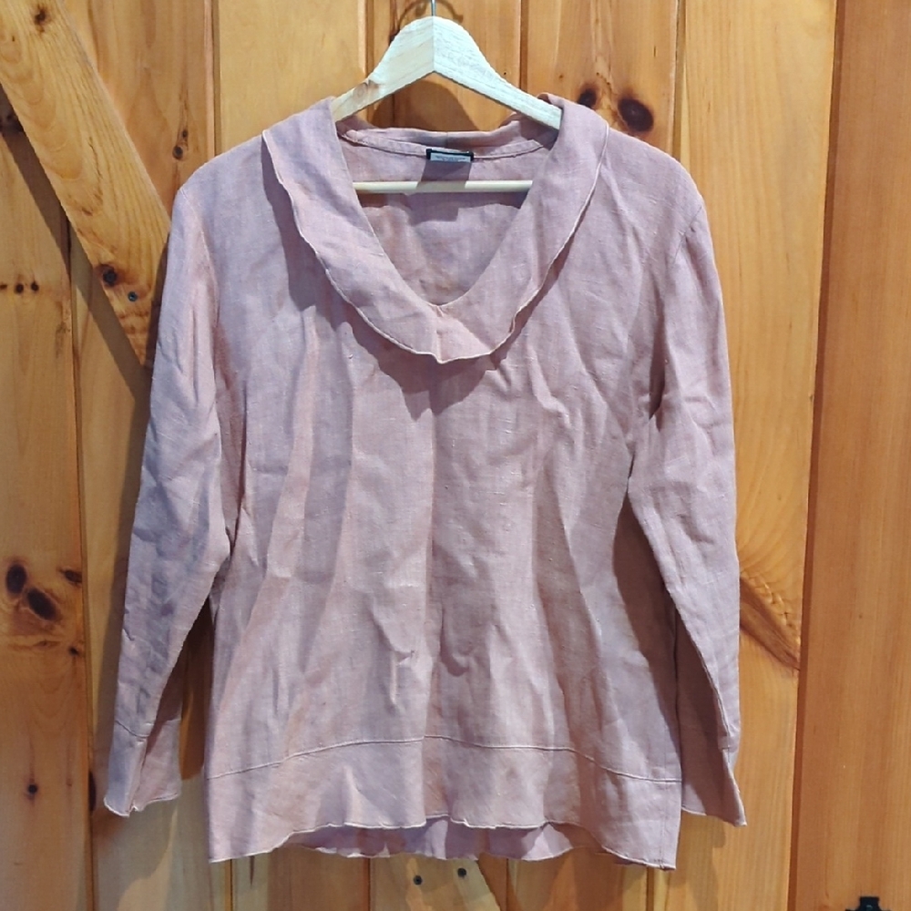 Vintage 100% Linen Blouse